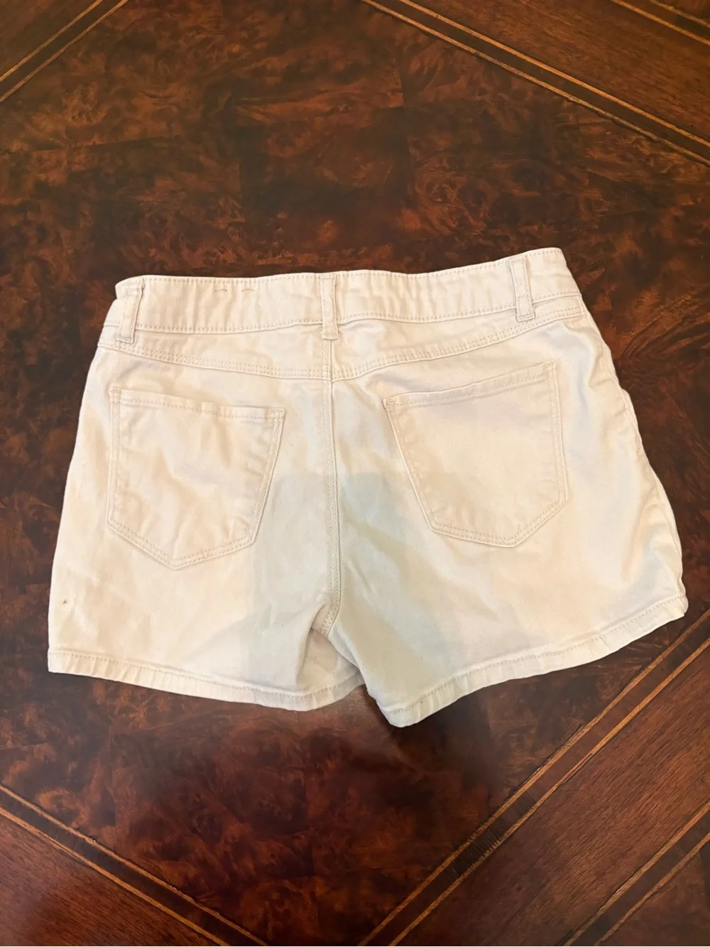 Classic White Teen Shorts